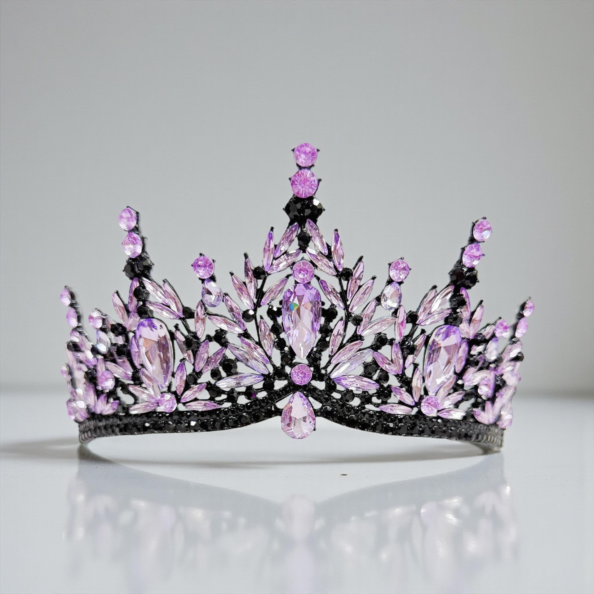 Pink and Black Tiara - Etsy UK