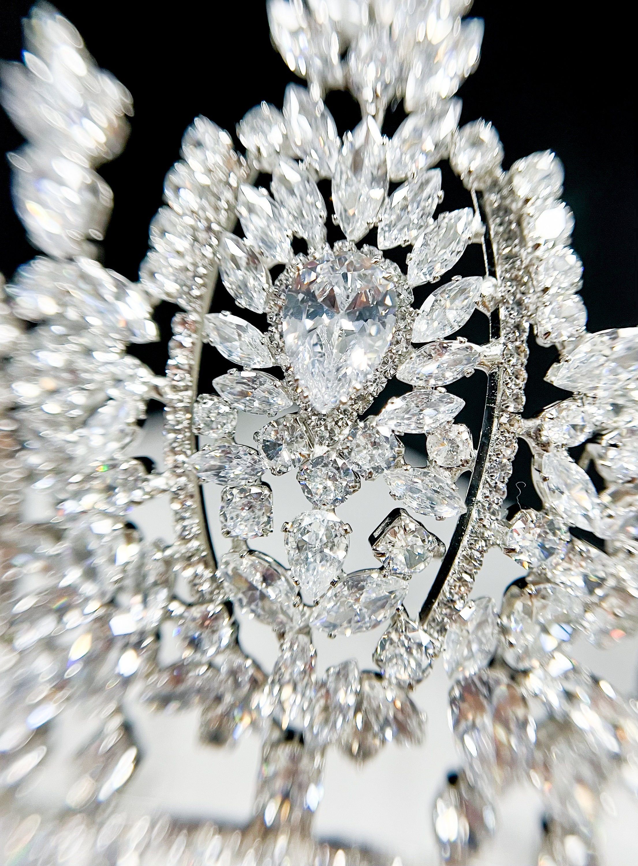 Diadème De Mariage Strass Cristal Argenté - Couronne Princesse Reine Pour Mariée, Anniversaire, Carnaval Ou Fête - Élégante Et Scintillante