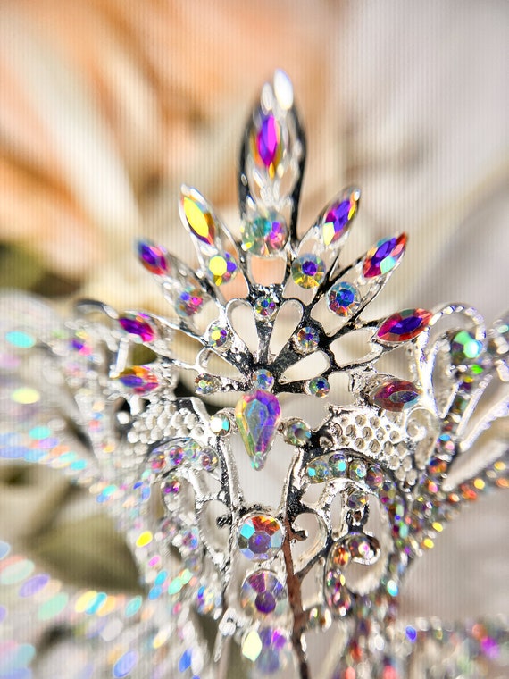 Strass-Mesh-Stirnband Mit Kristallen – Glitzernde Maske Für Halloween, Rave & Partys, Einheitsgröße, Silber