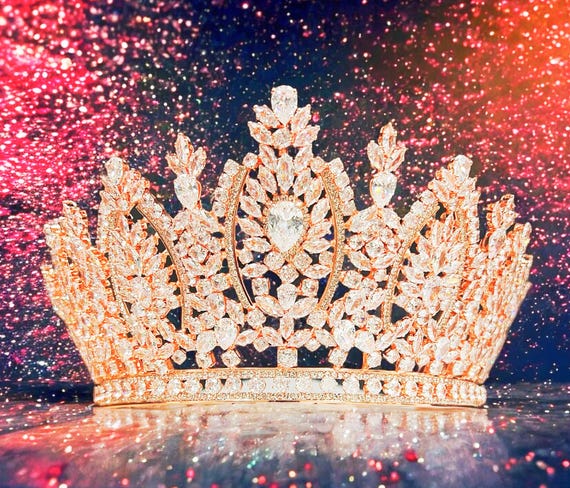 rose gold crown headpiece