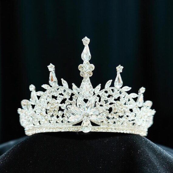 Queen Crown, Silver Princess Tiaras and Crowns, Wedding 