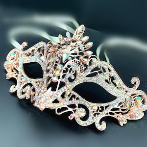 Women Venetian Masquerade Mask, Mardi Gras Eye Mask, Costume Party Jewelry, Halloween, Birthday, Masquerade Ball, New Year, Anniversary Gift