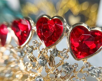 Queen of Heart Crown, Love Crown, Valentine Crown, Silver Crown, Wedding Crown s-l400.jpg main image 4