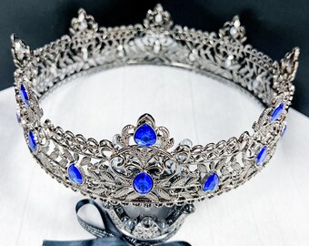 Coronas De Rey Para Hombre, 2 Piezas, Corona Real Con Strass | Meses Coronas De Rey Para Hombre, 2 Piezas, Corona Real Con Strass | Meses