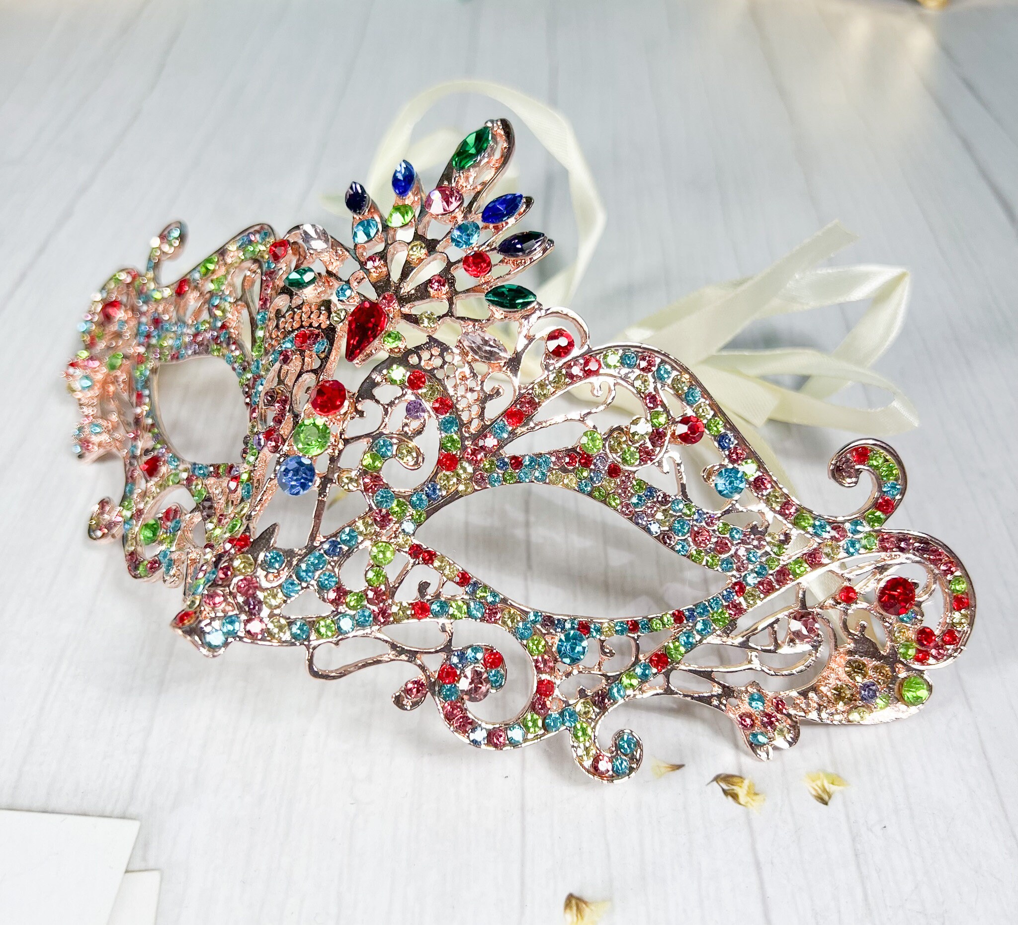 Maschera Il Viso Perla Di Rinestina Scintillante Unisex, Eleganti Gioielli Feste, Accessorio Cosplay 2024 Da 6,01 € | DHgate