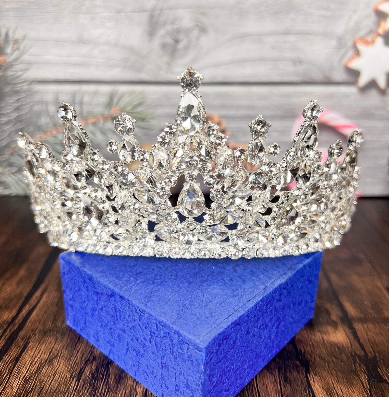 Queen Crown, Silver Princess Tiaras and Crowns Wedding Tiara and Crown for Bride, Quinceanera, Birthday, Prom, Pageant, Party, Gift for Her