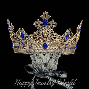 King Crown for Men, Royal Men&#39;s Crown, Prince Tiara for Wedding, Birthday, Prom, Party, Halloween, Decorations, Cosplay, Gift for Him