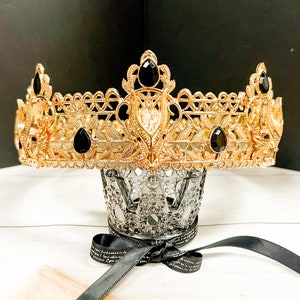 Gold Dragon Crown, Halloween Dragon Crown, Dragon King Crown, Gothic Crown, Medieval Crown, House of Dragon, Cosplay, Renaissance Faire
