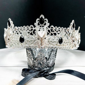 Silver Dragon Crown, Halloween Dragon Crown, Dragon King Crown, Gothic Crown, Medieval Crown, House of Dragon, Cosplay, Renaissance Faire