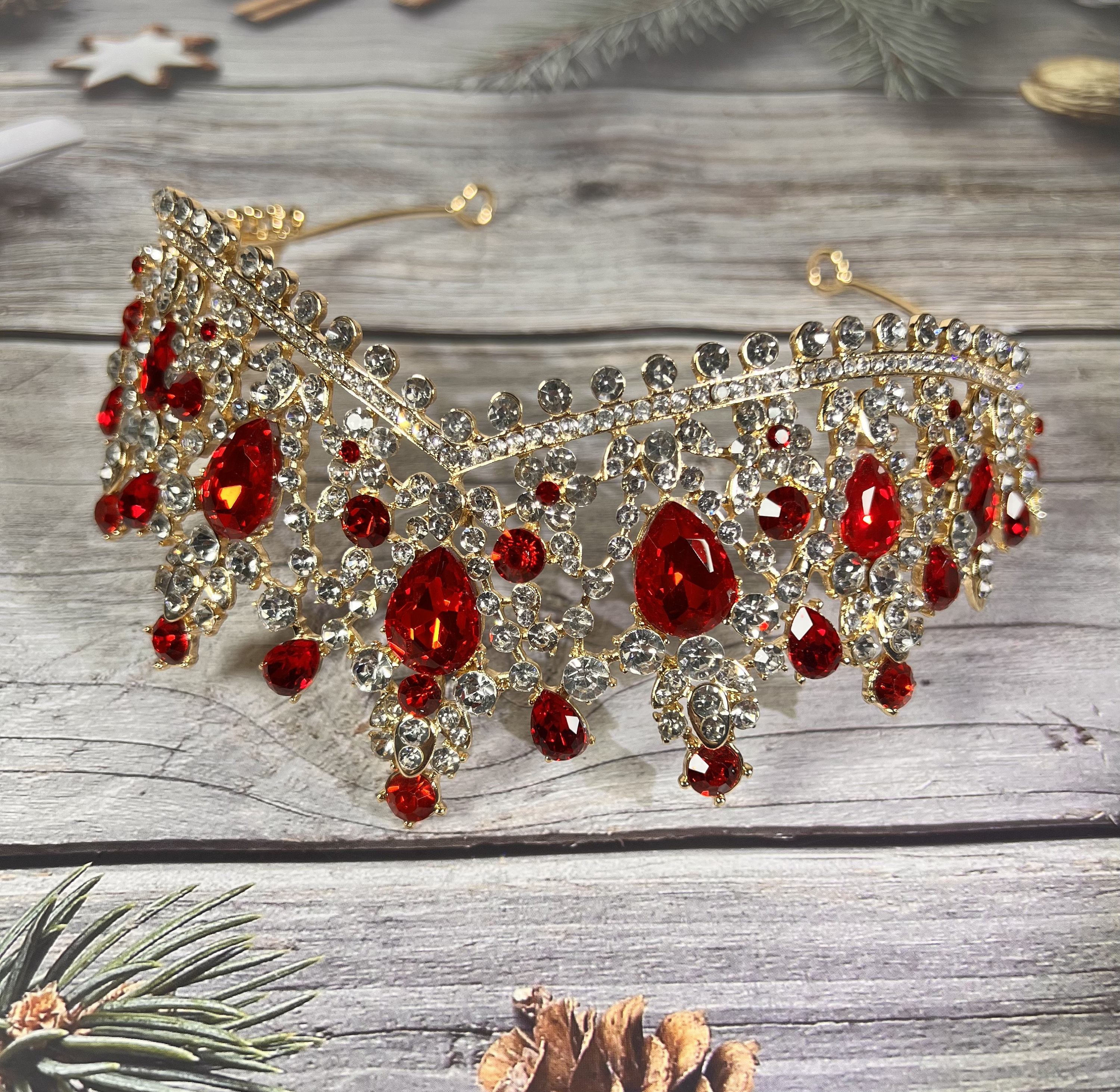 thumbnail image 2 of Gold Crown Princess Crown For Women, Crystal Queen Tiaras For Girls Bridal Hair Accessories Gifts For Birthday Wedding Prom, Bridal Party, Pageant, Halloween Christmas Costume - Silver Princess Tiaras Gold Headband 2 of 11