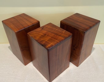 Large Hawaiian Koa Wood Cremation Urn Box | Fine Quality Hand Crafted | Free Shipping in USA