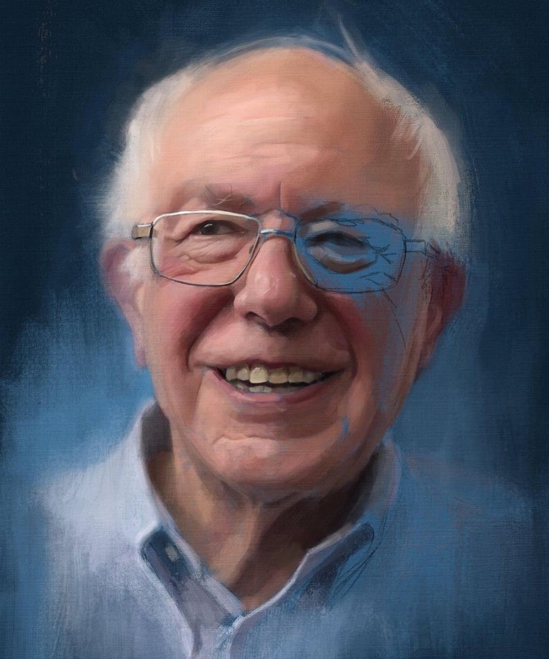 Custom HAND PAINTED Portrait From Photo Etsy