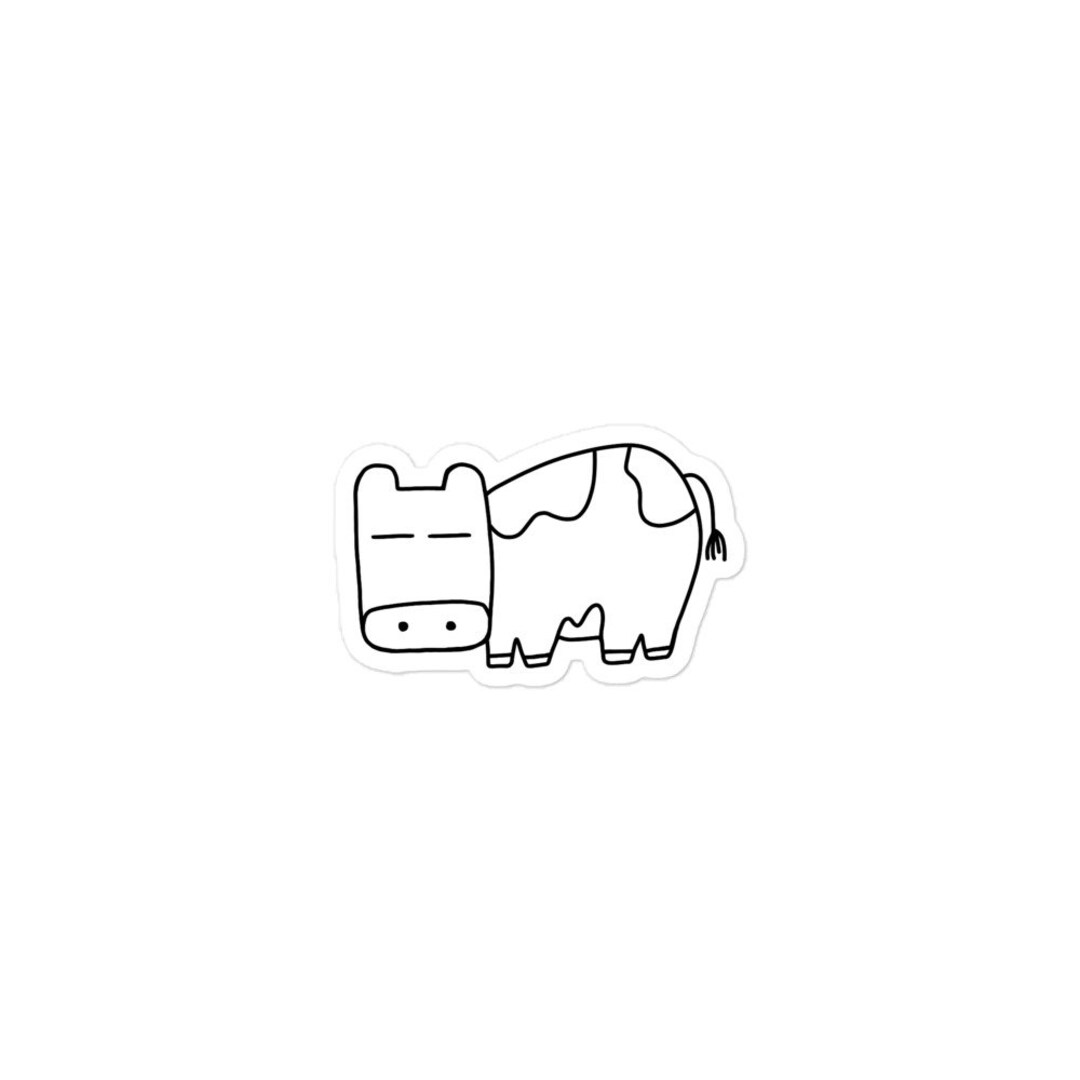 Cow Sticker - Etsy