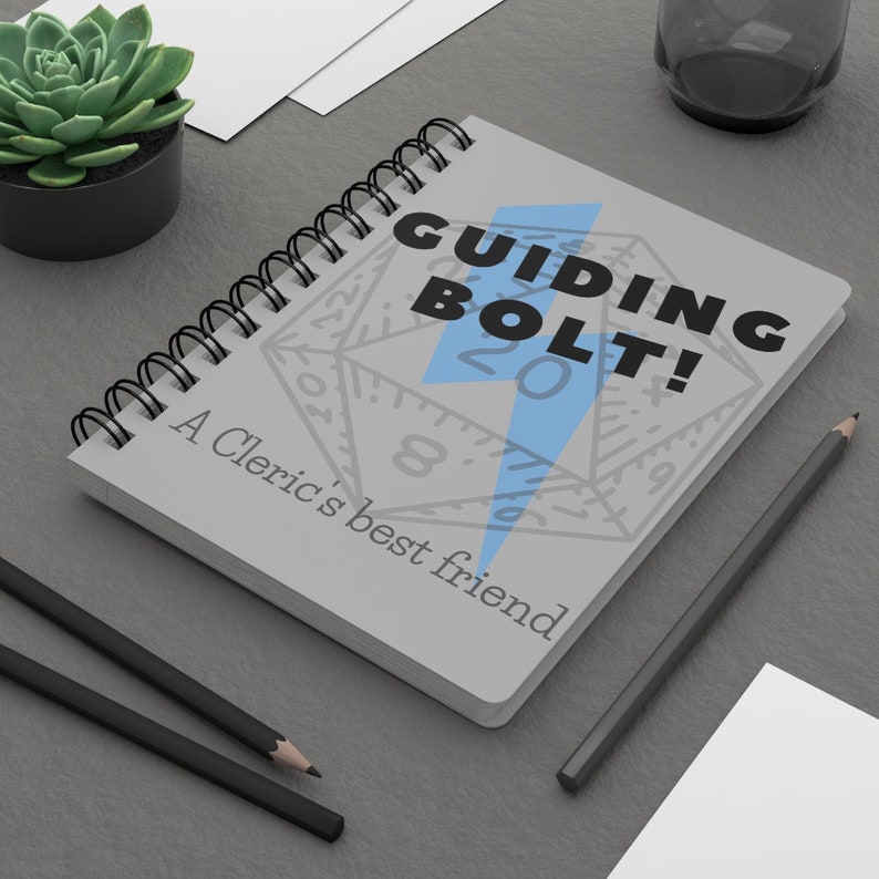 Cleric Guiding Bolt D&D Journal Dungeons and Dragons TTRPG Role Playing