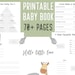 Printable and Customisable Baby Book - Etsy