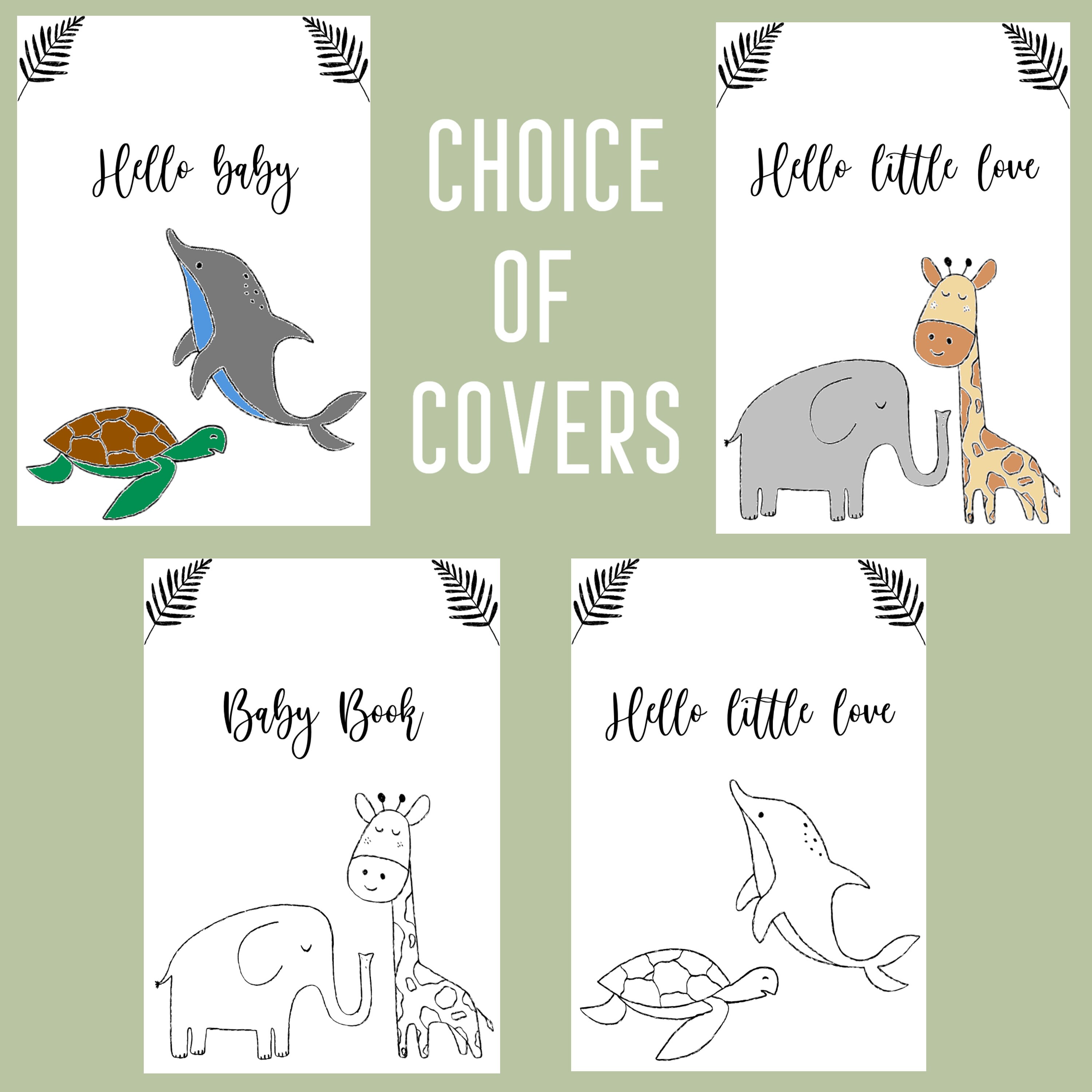 Printable and Customisable Baby Book - Etsy