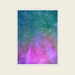 Aurora Poster | Nordlichter Kunstprint | Nachthimmel Wandbild im Gemälde-Stil | Polarlichter Kunstdruck | Wanddeko Natur & Himmel