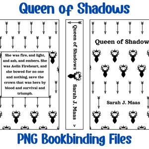 Queen of Shadows PNG Bookbinding Files