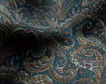 Podszewka Bemberg - P1519 Fantazyjny wzór paisley - 2 metry