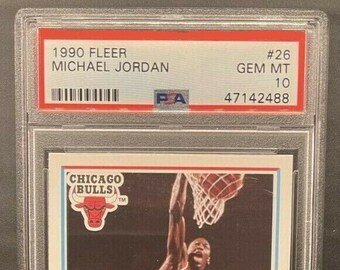 1990 fleer jordan psa 10