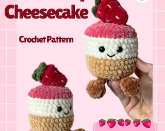 Strawberry Cheesecake Crochet PATTERN