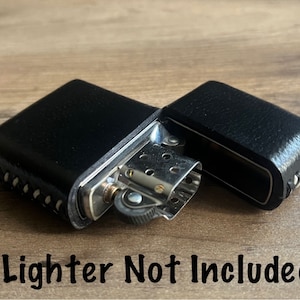 Genuine Leather Case for Zippo Lighter Standard Size (Made in USA)