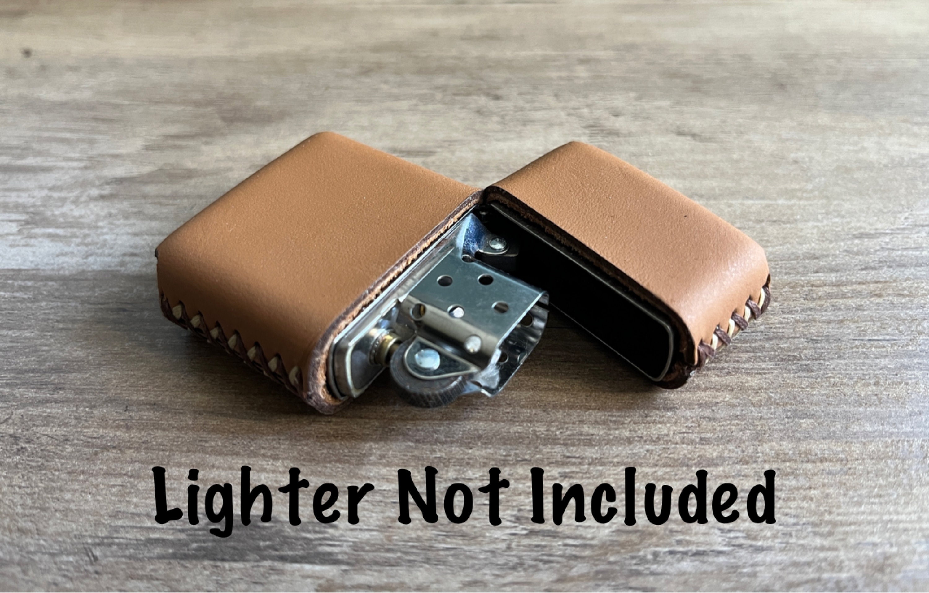 Genuine Leather Case for Zippo Lighter Standard Size - Made in USA