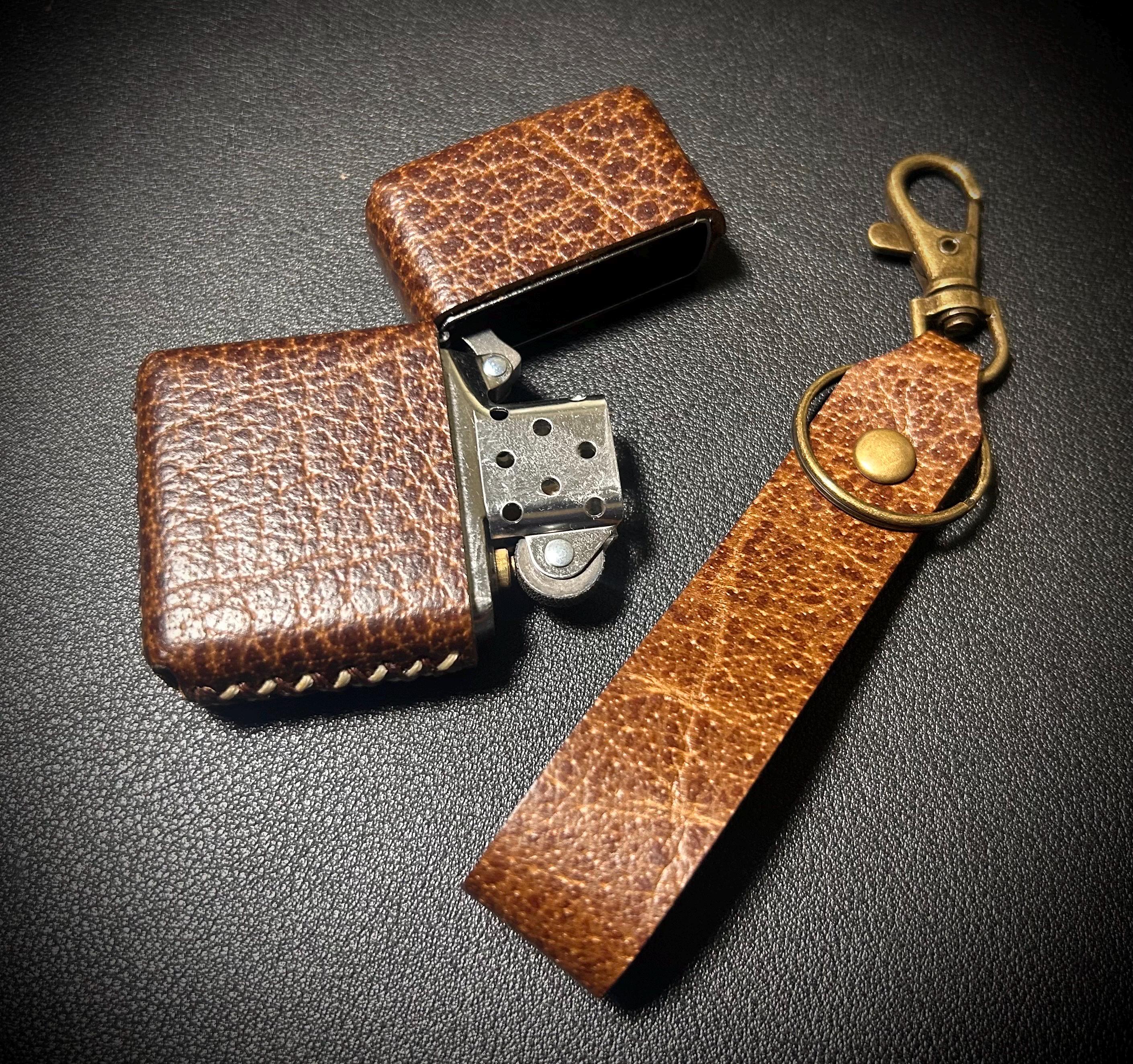 Genuine Leather Case for Zippo Lighter Standard Size - Made in USA