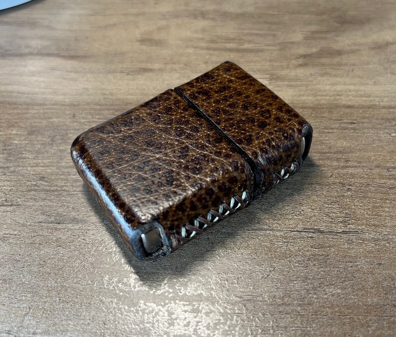Genuine Leather Case for Zippo Lighter Standard Size made in USA Etsy