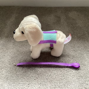 Handmade Our Generation OG Dog Harness with Velcro Closures and Leash fits Posable Lab and GoldenDoodle