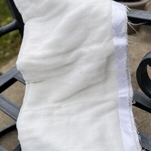 Handwoven Ethiopian Cotton Scarf: Traditional Religious Shawl
