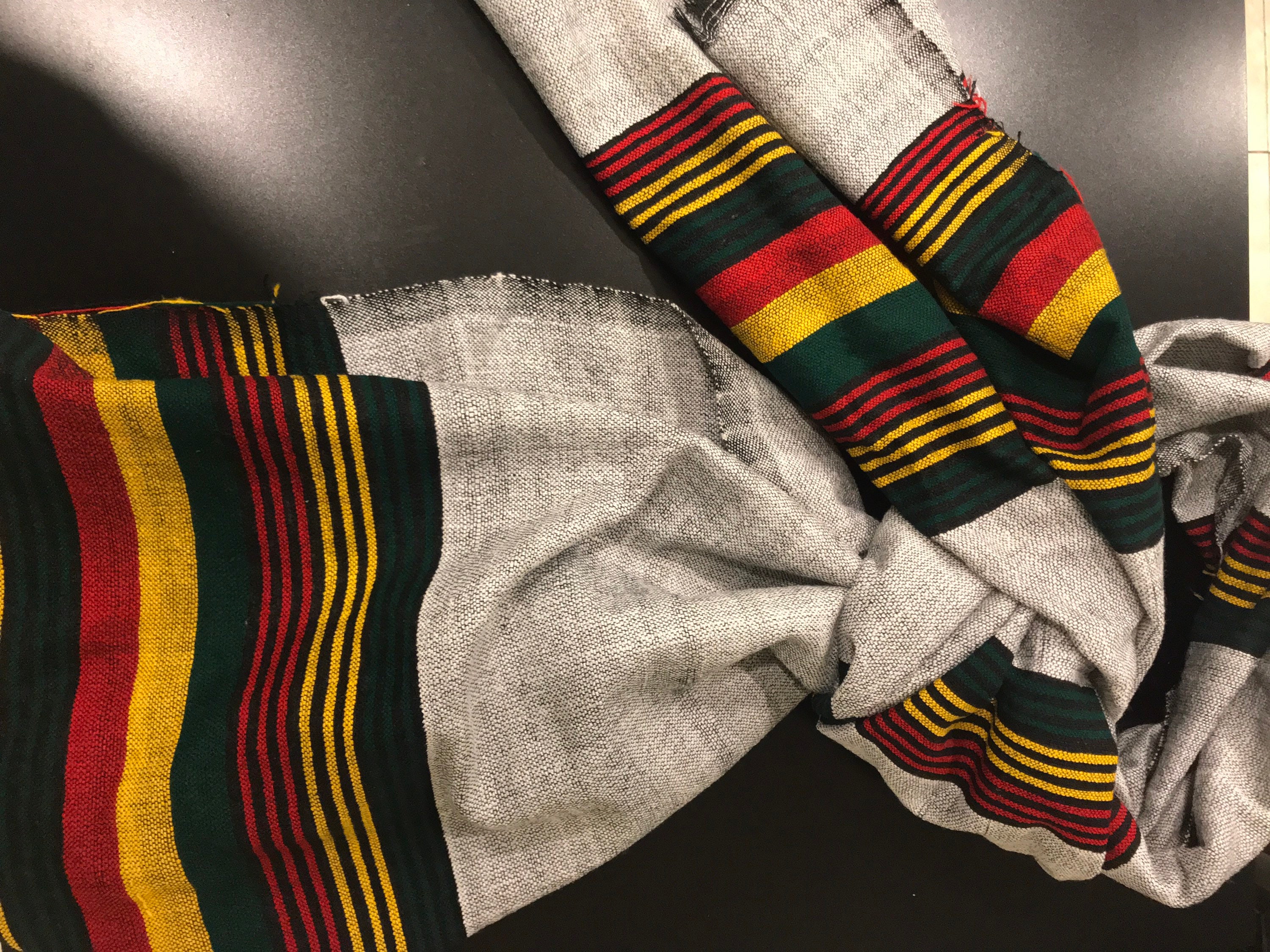 Ethiopian/ Rasta Green Yellow Red Stripe Handmade Cotton Scarf - Etsy