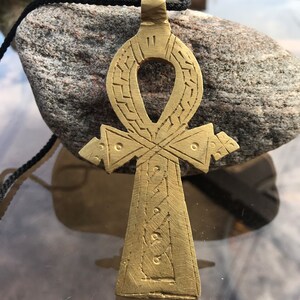 Handmade Ethiopian Orthodox Cross Pendant: Ethnic Christian Jewelry