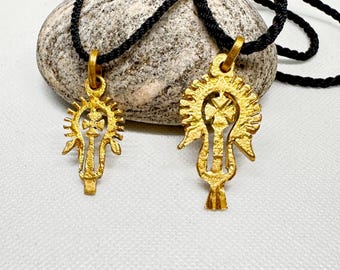 Handmade Ethiopian Orthodox Cross Pendant with Chain