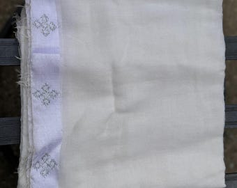 Handgewebte Gabi aus äthiopischer Baumwolle: Traditioneller Kirchenschal