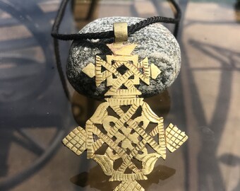 Ethiopian Orthodox Christian cross pendant. Handmade Ethnic Jewelry, Christian art, Ethiopian Christian jewelry.