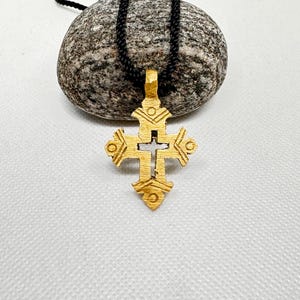 Handmade Ethiopian Orthodox Cross Pendant: Ethnic Christian Jewelry