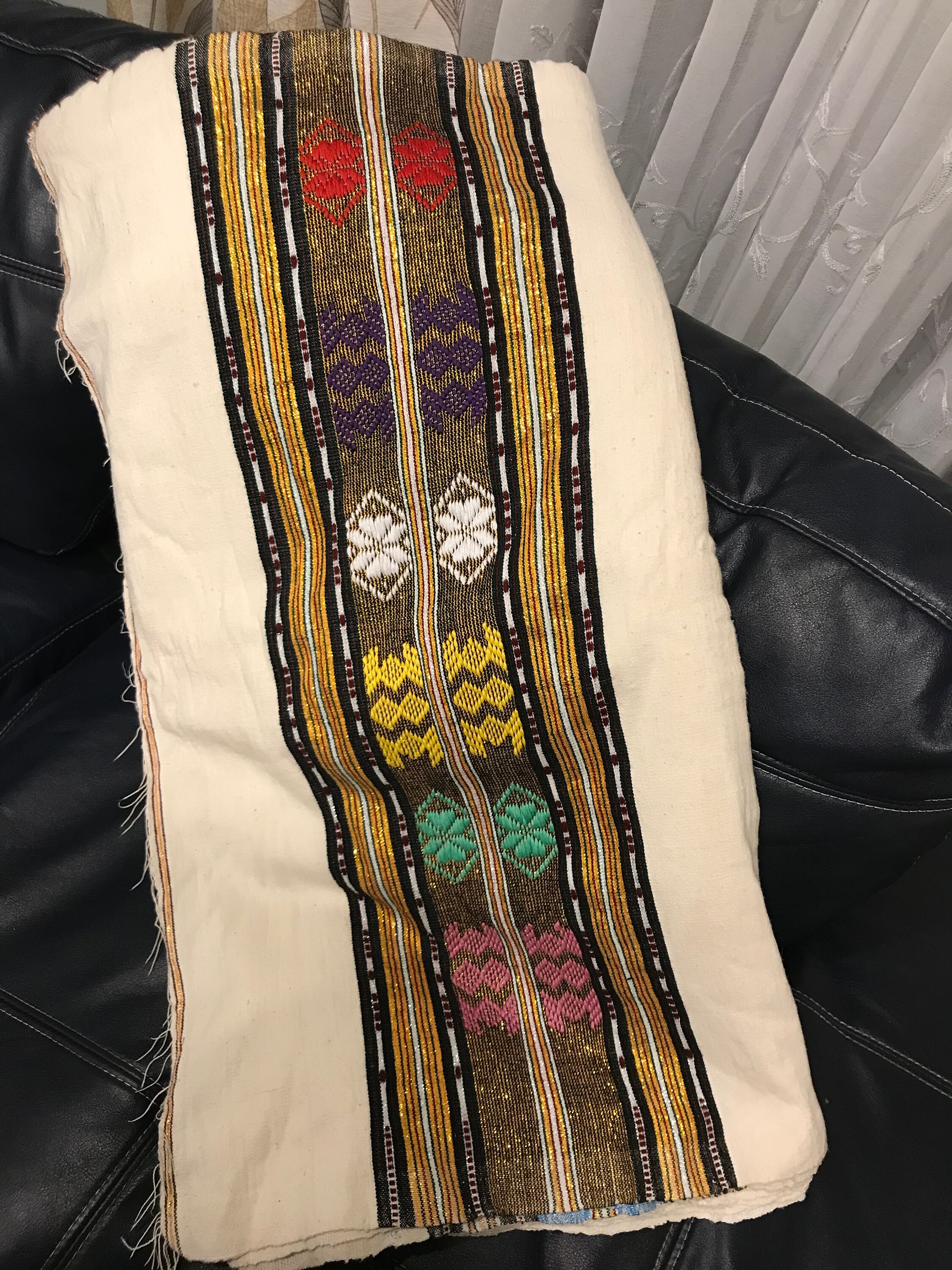 Ethiopian Gabi 100 Cotton Throw Etsy