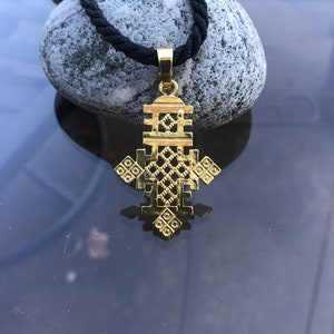 Handmade Ethiopian Orthodox Cross Pendant: Ethnic Christian Jewelry