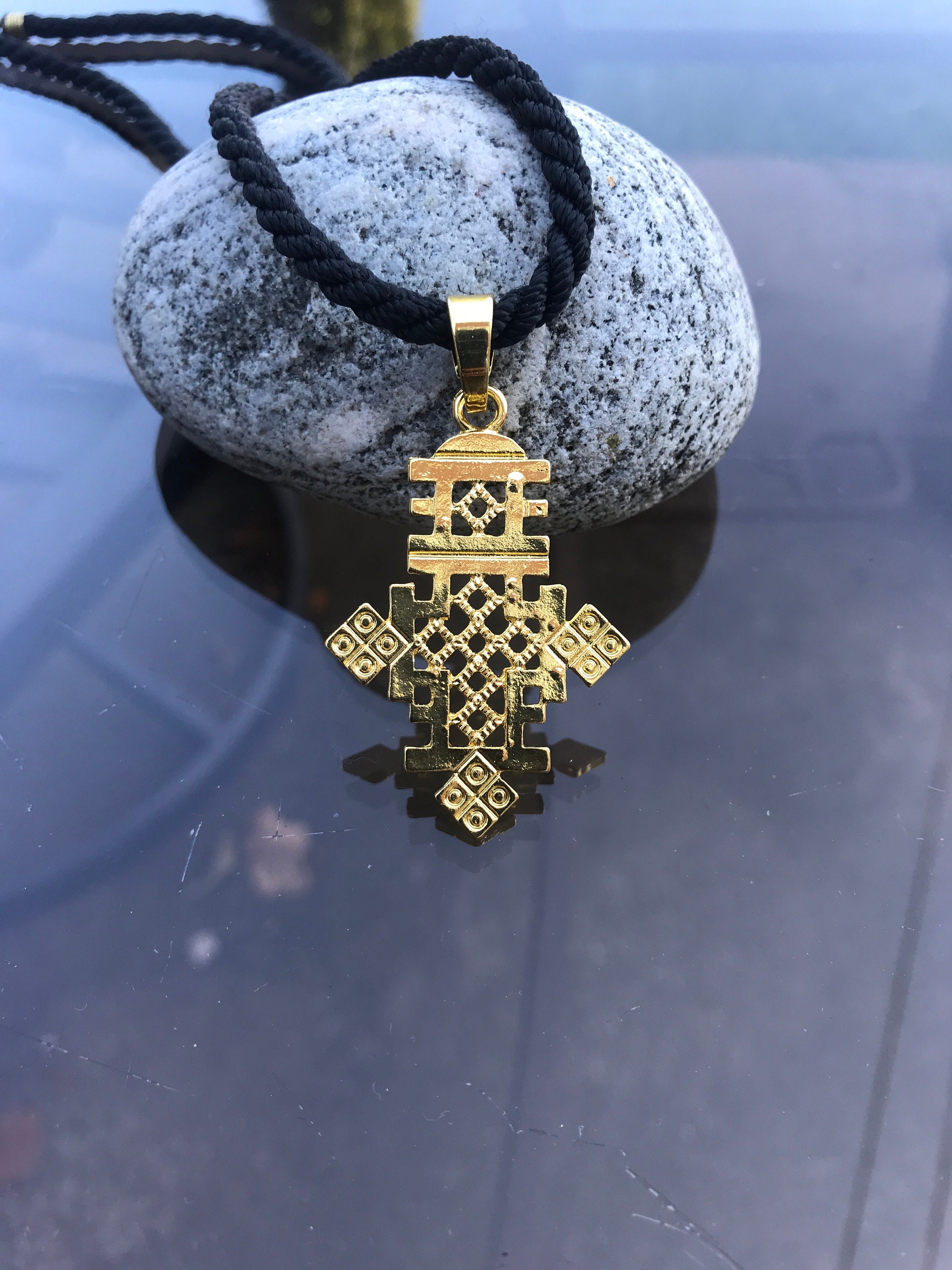 Ethiopian Cross Pendant Ethiopian Jewelry for Women Men Ethiopian Cross Jewelry for Women Set Ethiopian Gold Cross With Lion of Judah Pendant Nec THE ETHIOPIAN Cross Necklace II \u2013 omiwoods