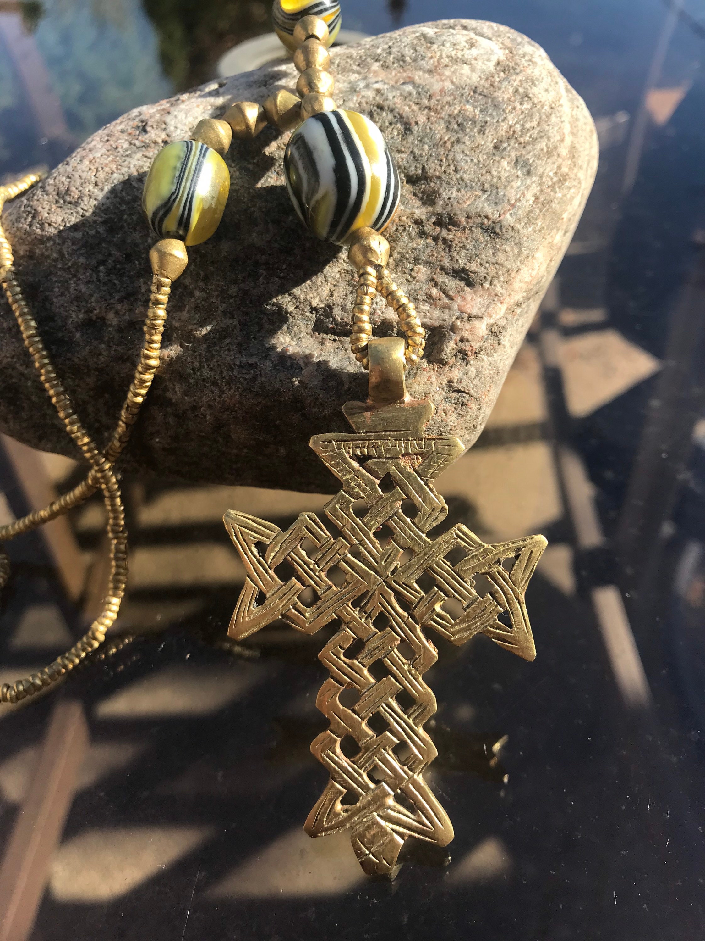 Ethiopian orthodox deals cross necklace