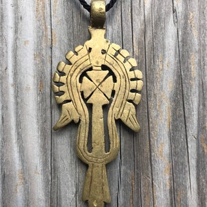 Handmade Ethiopian Orthodox Cross Pendant: Ethnic Christian Jewelry