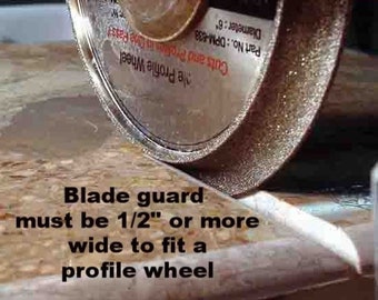 7" Profile Wheel Shape B - 3/8" Radius Demi-Bullnose for 7'' or 10'' Tile Saw