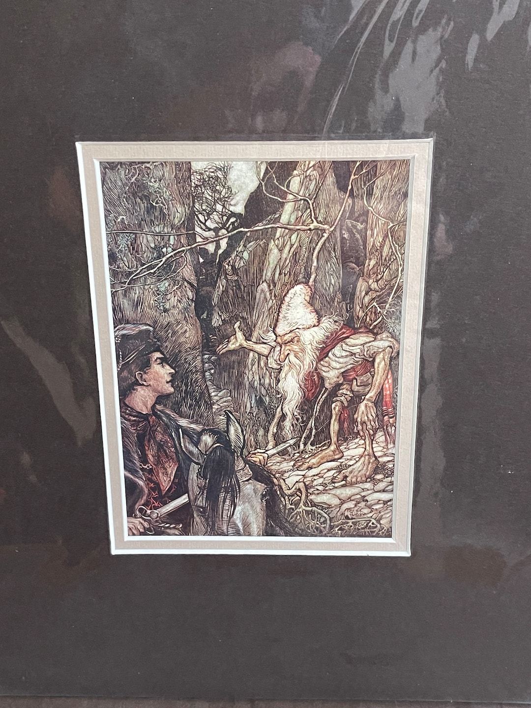 Arthur Rackham Double Matted 1912 Original Illustration 