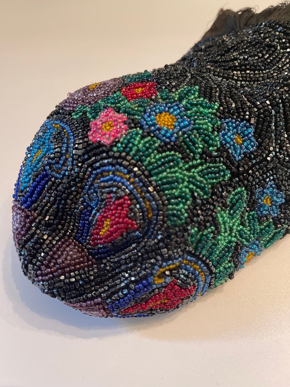 Vintage Beaded Evening Purse ca 1920s - image 1