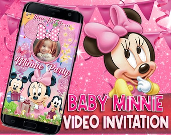 Minnie Mouse Birthday Invitation, Minnie Mouse Invitation, Oh Twodles Invitation, Minnie Mouse video Invite, Minnie Mouse Animated Invite