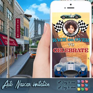 Race Car Birthday Invitation, Fast One Birthday Invitation, First Birthday, First Lap Birthday Invitation, Racing 1st Bday Party,