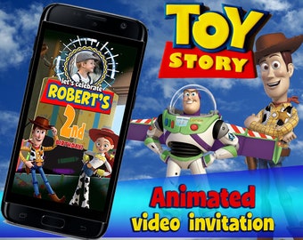 Toy Story Video Invitation, Toy Story Birthday Invitation, Toy Story Animated Invitations