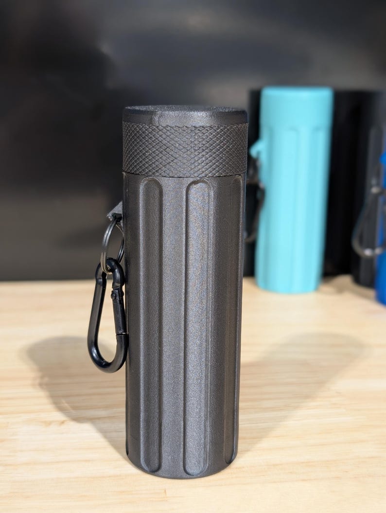 3D Printed Tungsten Holder, Key Ring & Clip PET-CF17