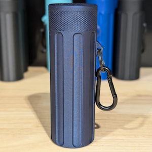 3D Printed Tungsten Holder, Key Ring & Clip PLA Pro MetallicBlue